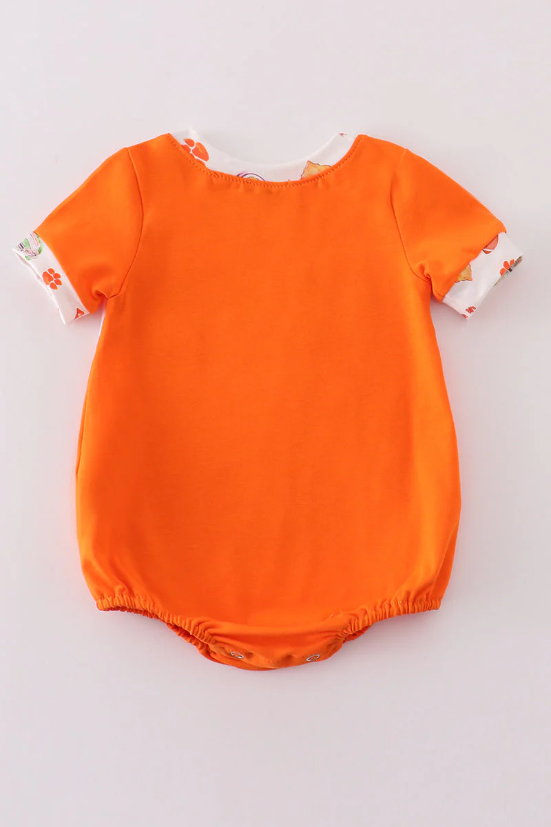 Orange clemson embroidery boy bubble - Image 5