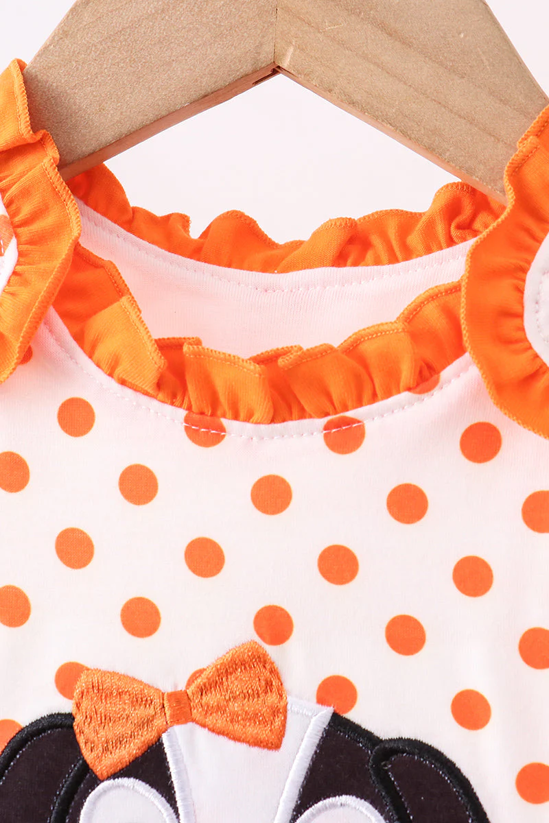 Orange Tennessee Dog Appliqué Bloomer Set - Image 2