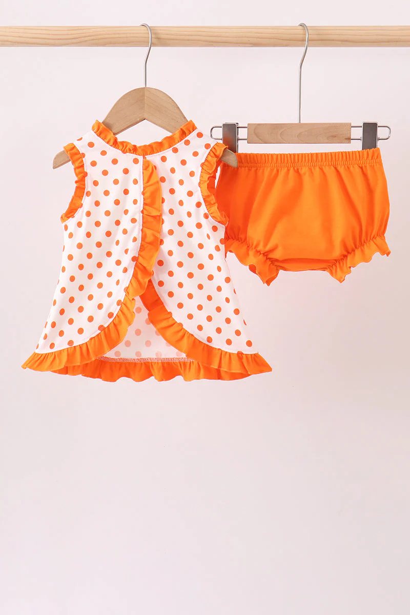 Orange Tennessee Dog Appliqué Bloomer Set - Image 6