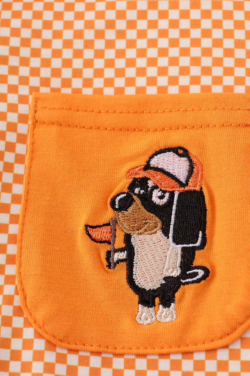 Orange Tennessee go vols applique button down shirt - Image 3