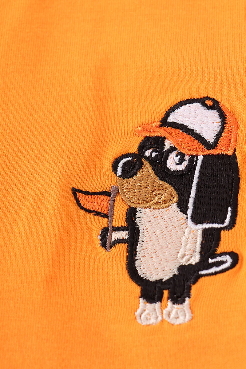 Orange Tennessee go vols embroidery top - Image 2
