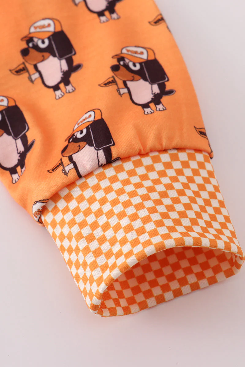 Orange Tennessee go vols print pajamas pants set - Image 3