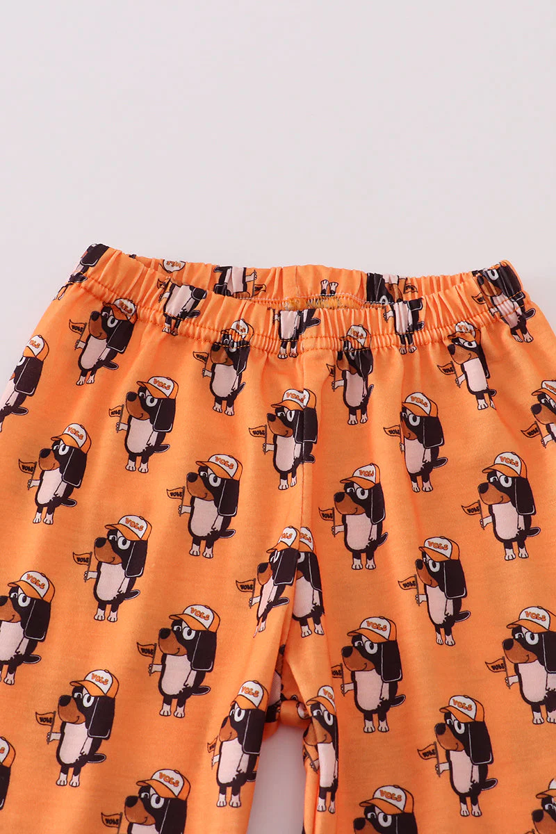 Orange Tennessee go vols print pajamas pants set - Image 4