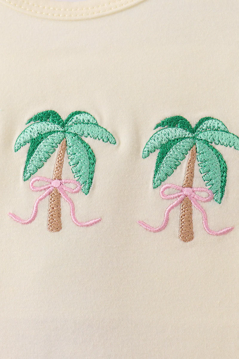 Palm Tree Embroidered Bloomer Set - Image 2