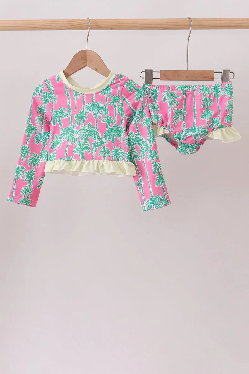 Palm Tree UPF Rashguard Set