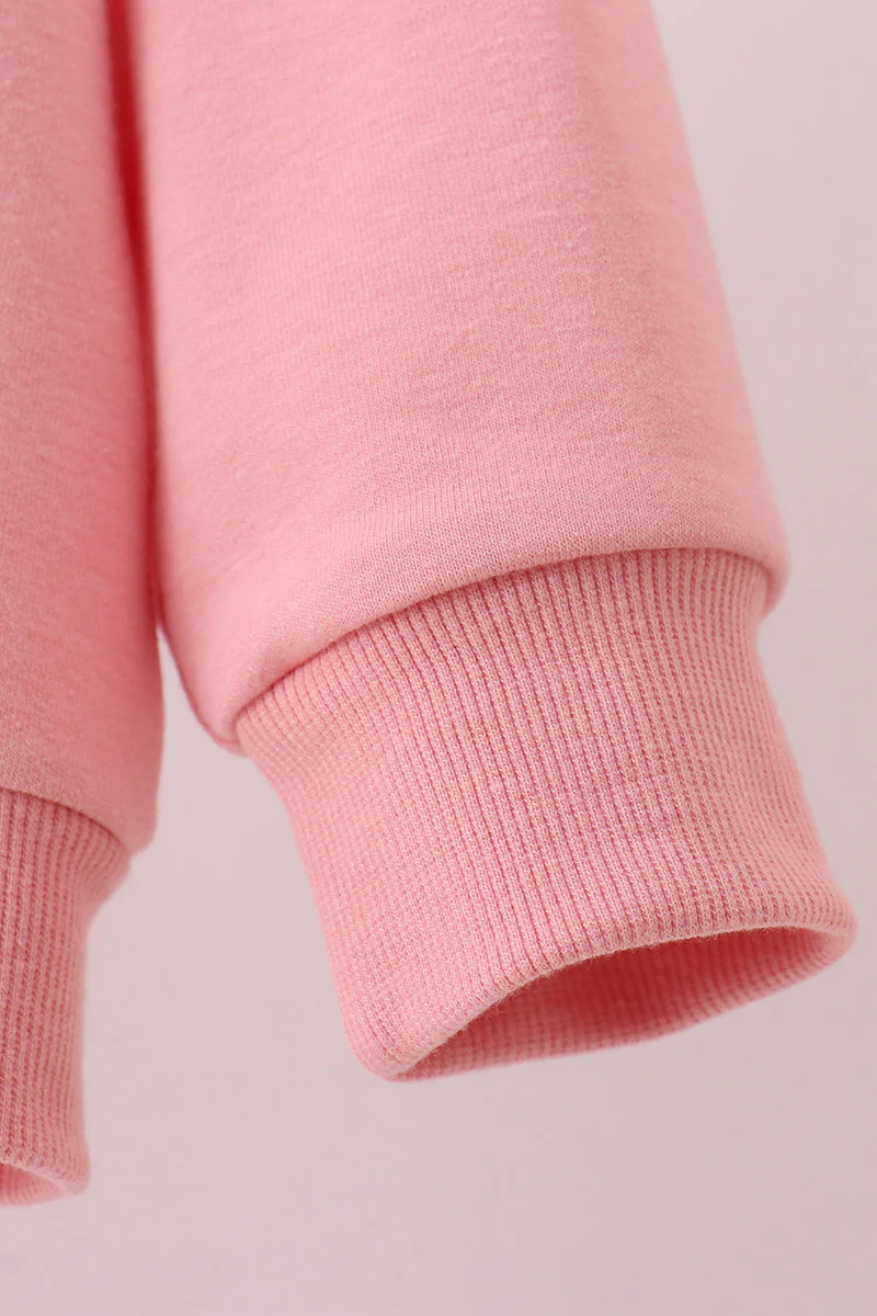 Peach hand-sewn bow mom&me sweatshirt - Image 7