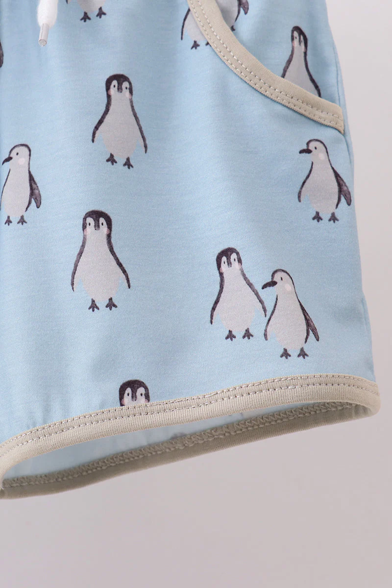 Penguin print shorts set - Image 4