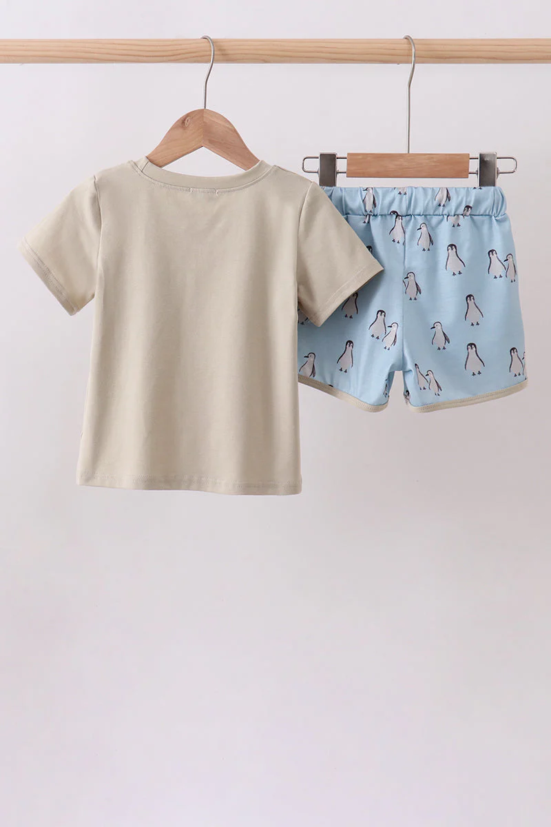 Penguin print shorts set - Image 5