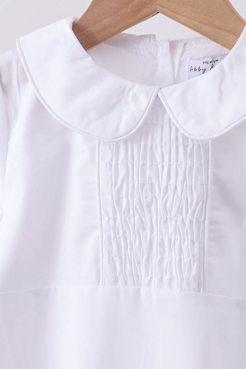 Peter pan collar shorts set - Image 2