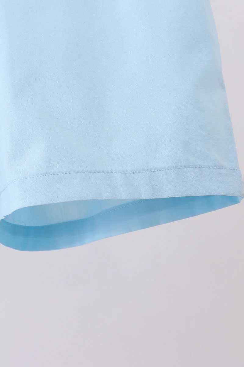 Peter pan collar shorts set - Image 4