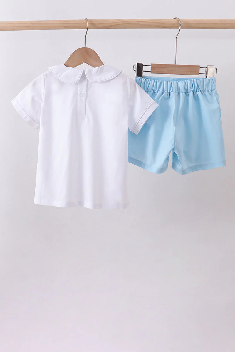 Peter pan collar shorts set - Image 5