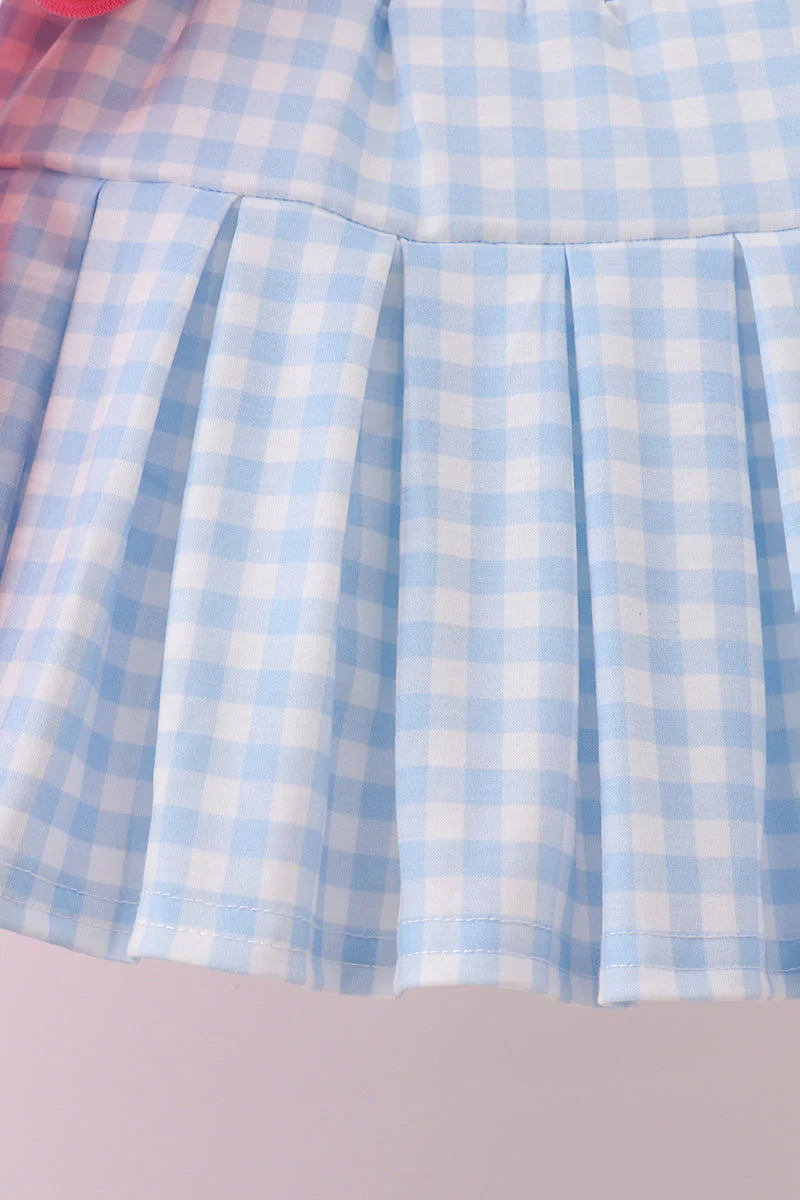 Pink ABC Appliqué Skorts Set - Image 3