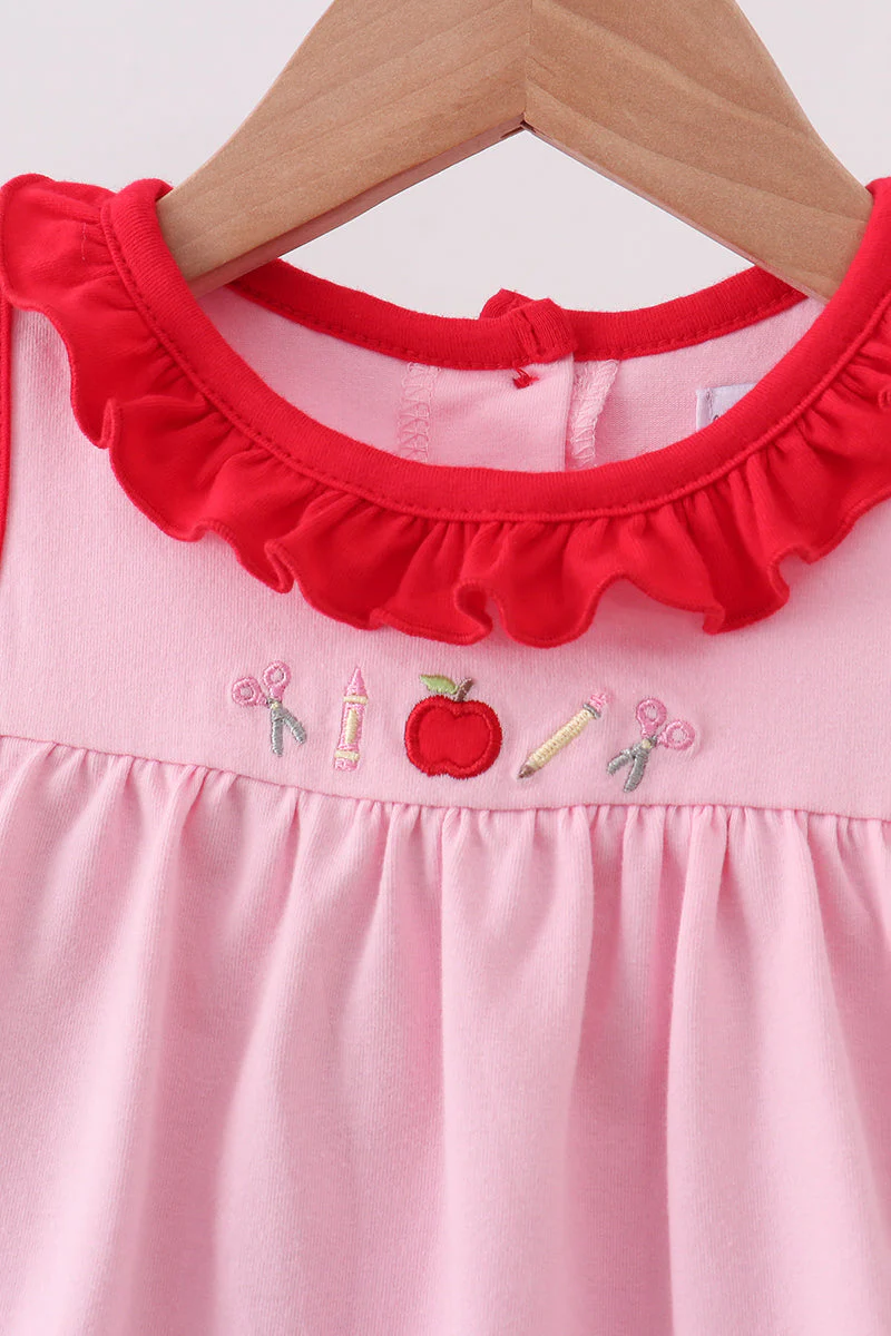 Pink Apple Embroidery Bubble - Image 4