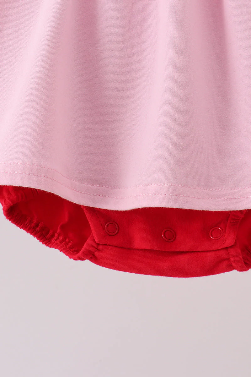 Pink Apple Embroidery Bubble - Image 5