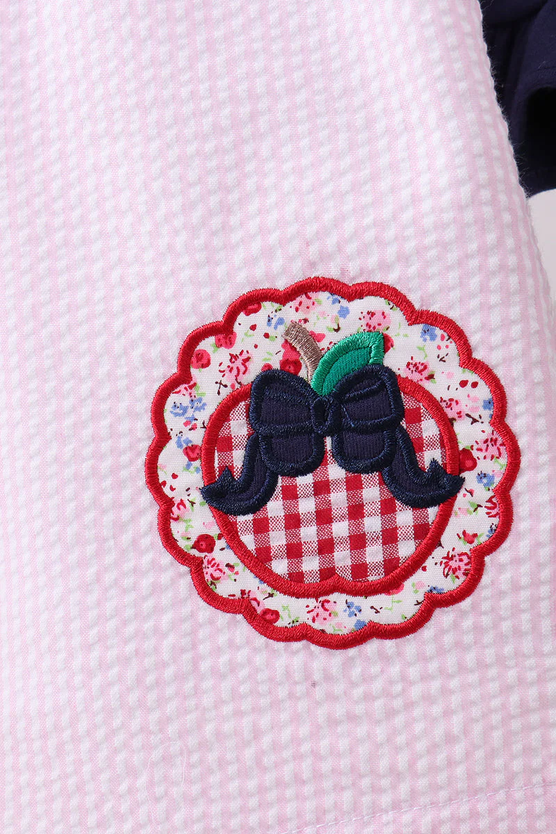 Pink Apple Gingham Set - Image 2
