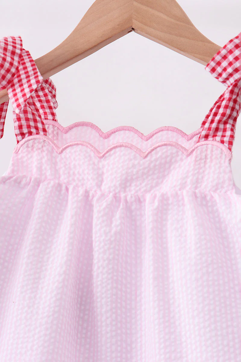 Pink Apple Gingham Set - Image 3