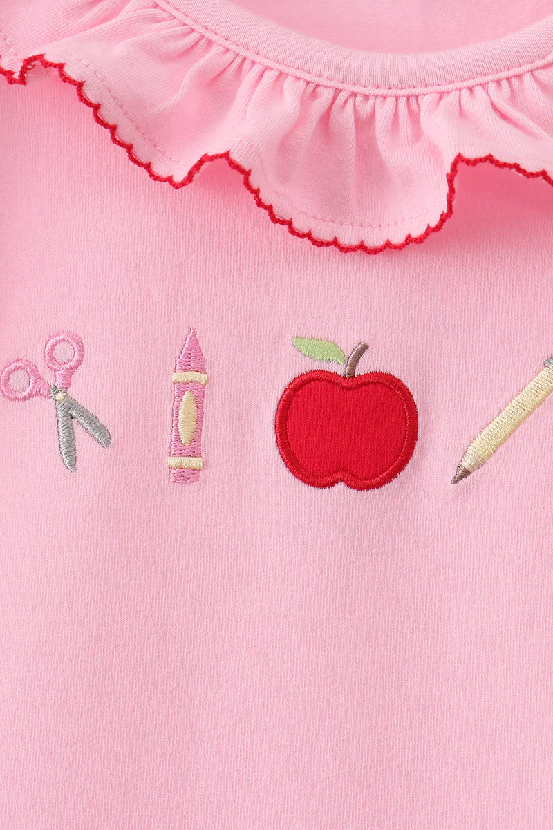 Pink Apple Ruffle Dress - Image 2