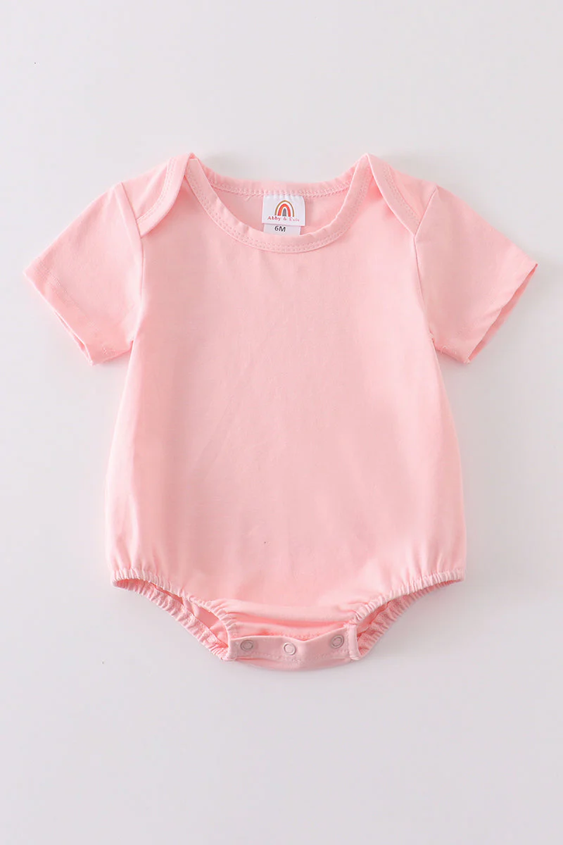 Pink blank basic t-shirt Adult Kids and baby bubble - Image 2