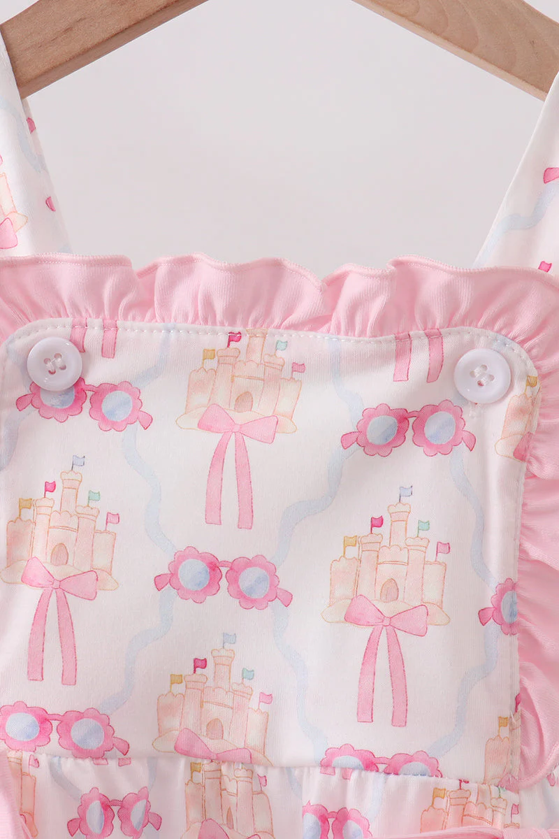 Pink bow castle ruffle bubble - Image 2