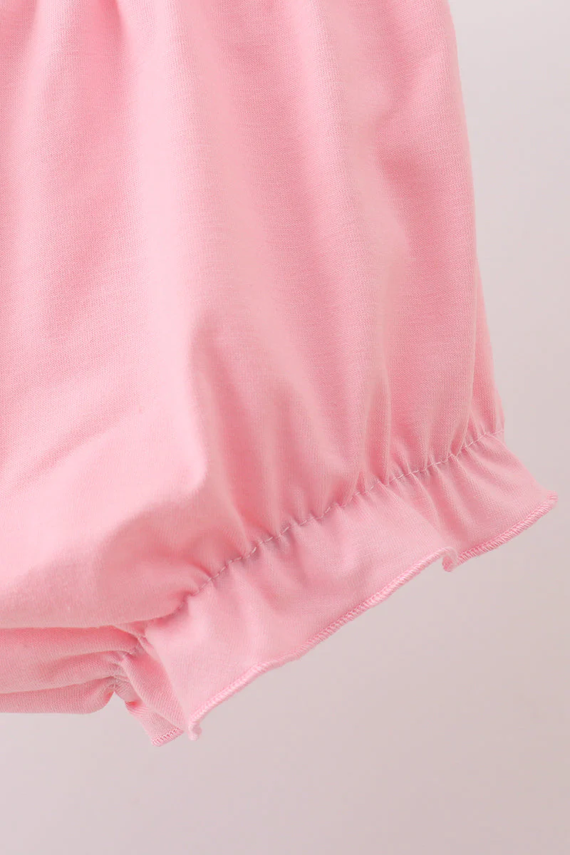 Pink Bow Floral Bloomer Set - Image 3