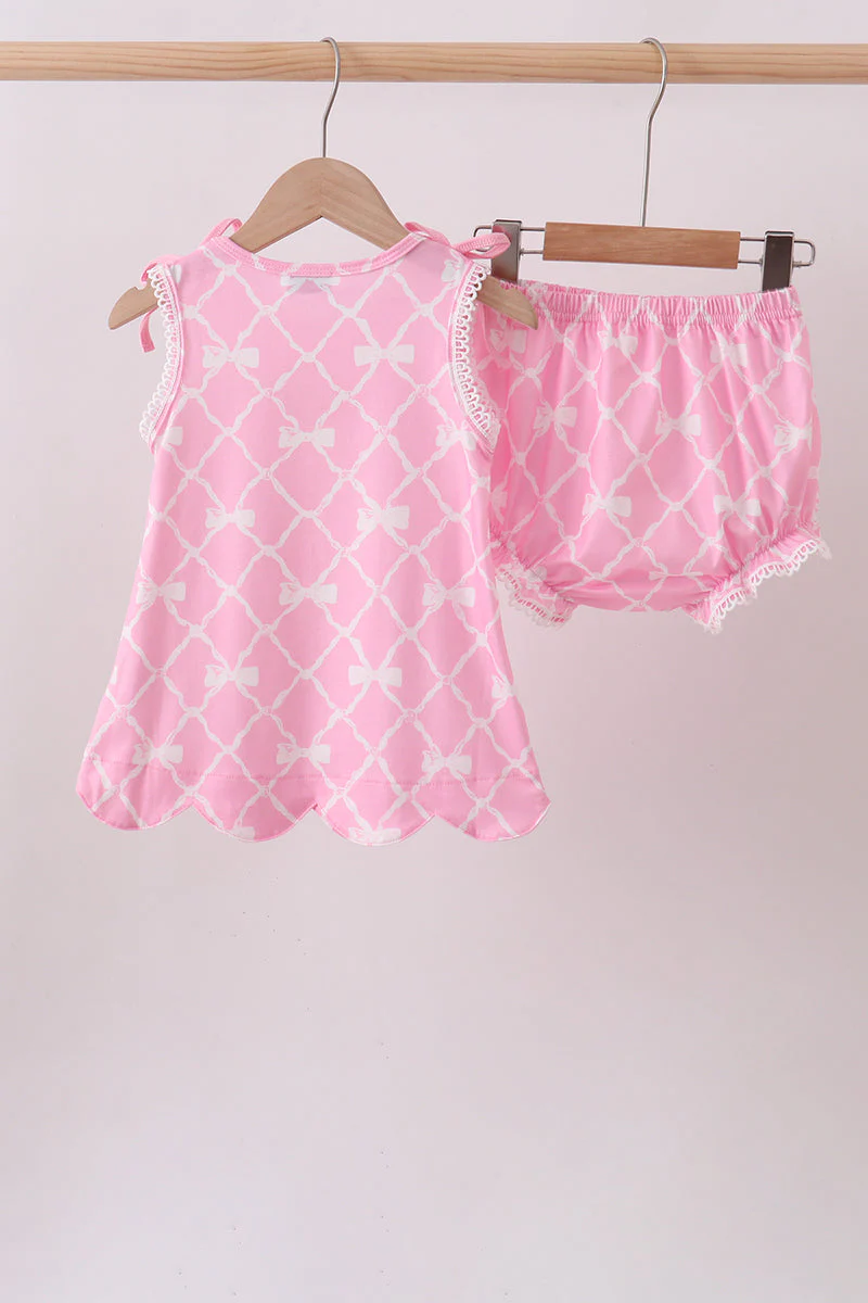 Pink Bow Bloomer Set - Image 5