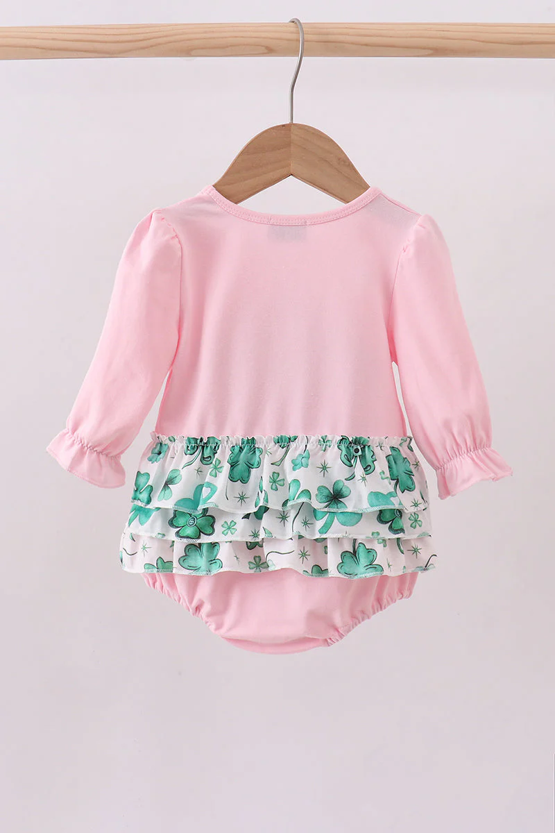 Pink clover glitter ruffle bubble - Image 5