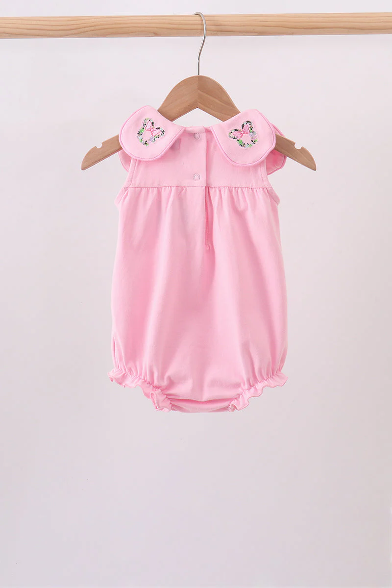 Pink Floral Embroidery Bubble - Image 4