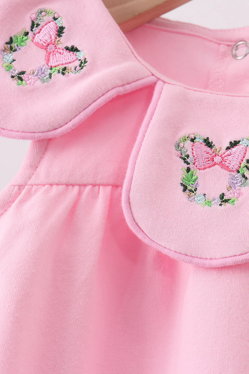Pink Floral Embroidery Bubble - Image 5