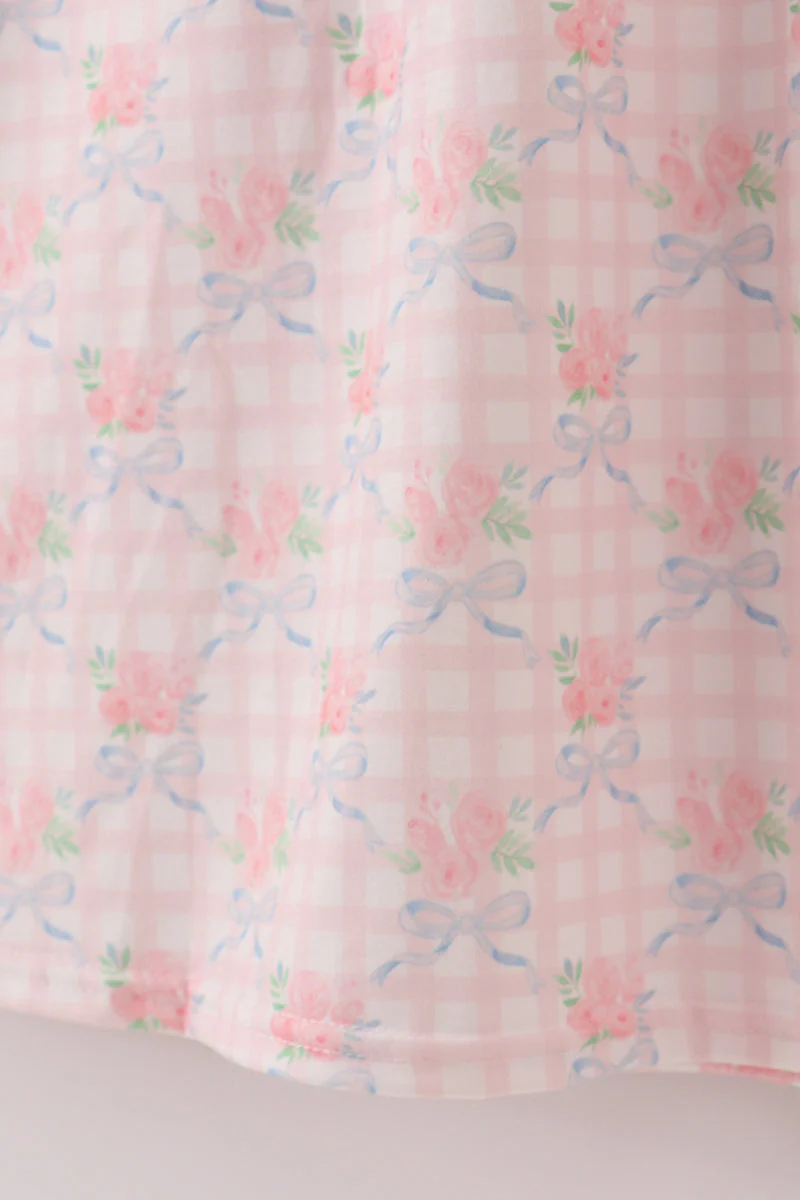 Pink floral print mom dress - Image 5