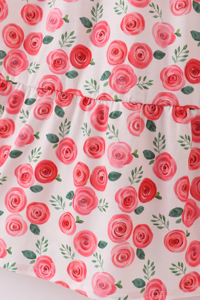 Pink floral print mom dress - Image 2