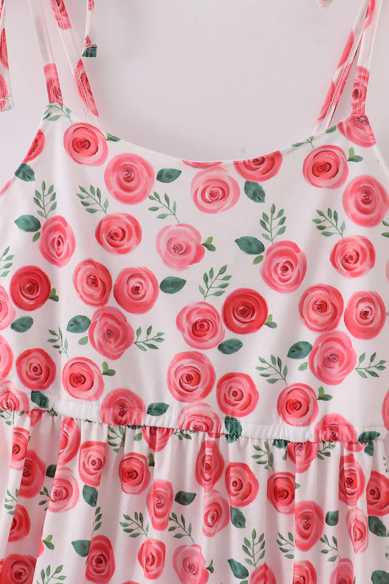 Pink floral print mom dress - Image 3