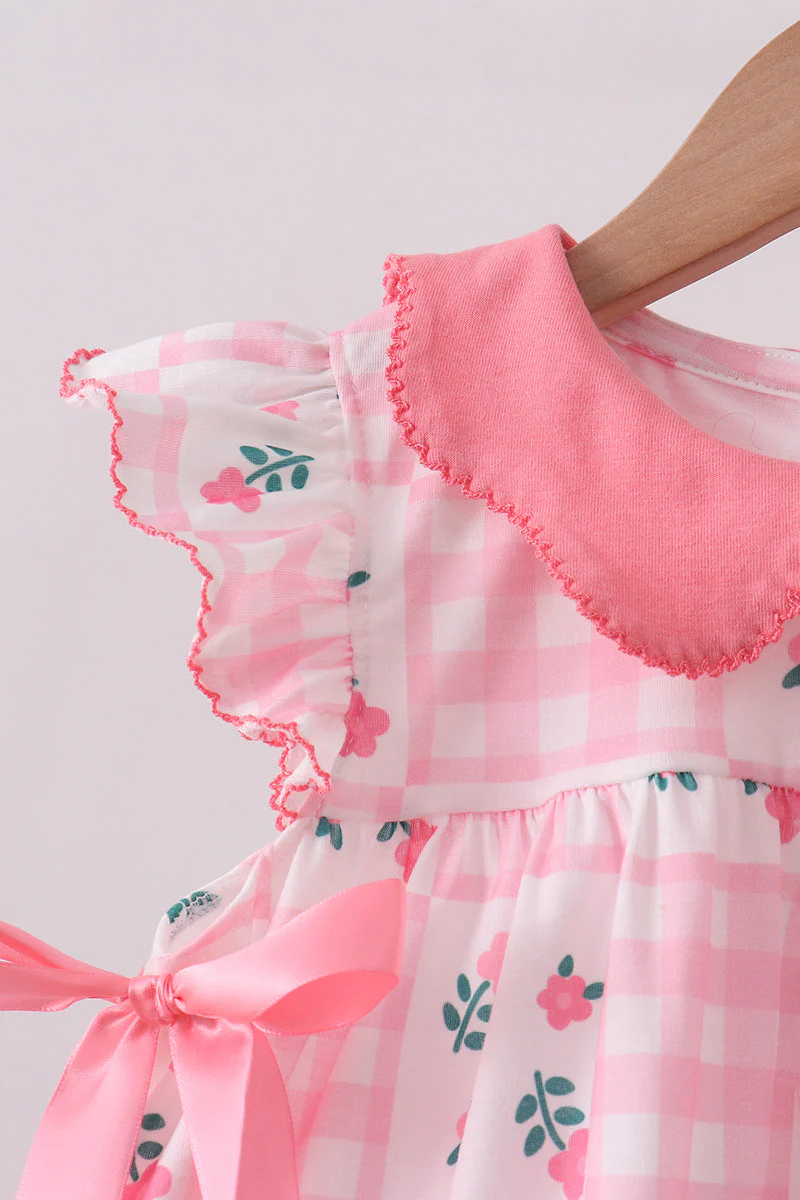 Pink Floral Ruffle Bloomer Set - Image 5