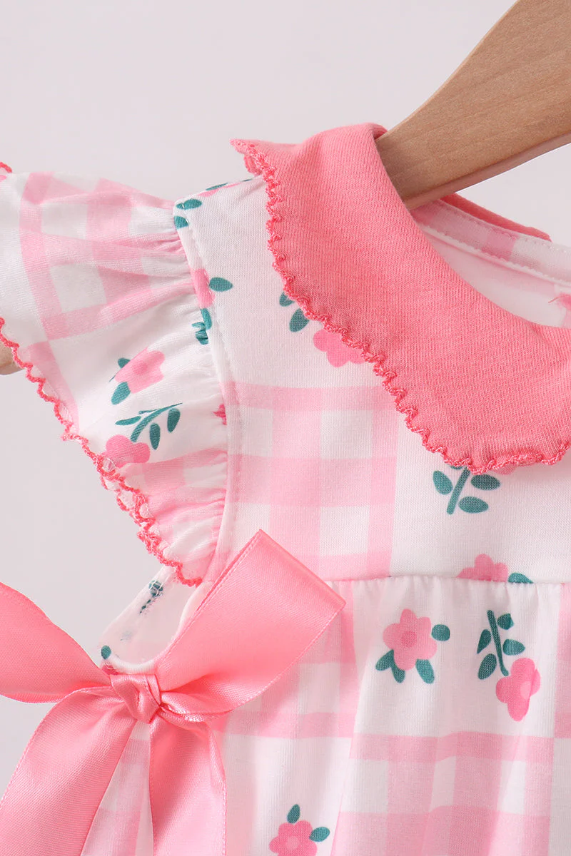 Pink Floral Ruffle Bubble - Image 3