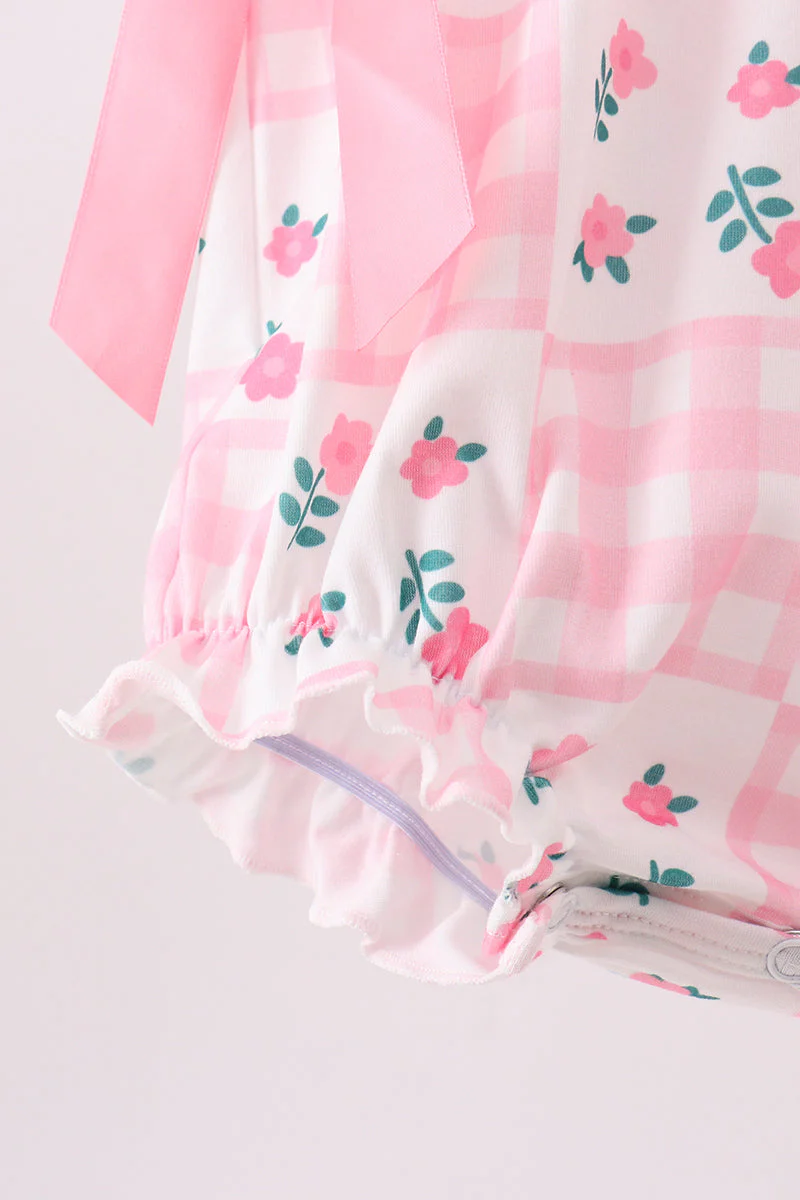 Pink Floral Ruffle Bubble - Image 4