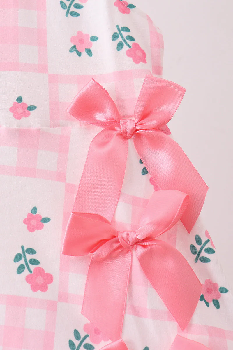 Pink Floral Ruffle Dress - Image 3