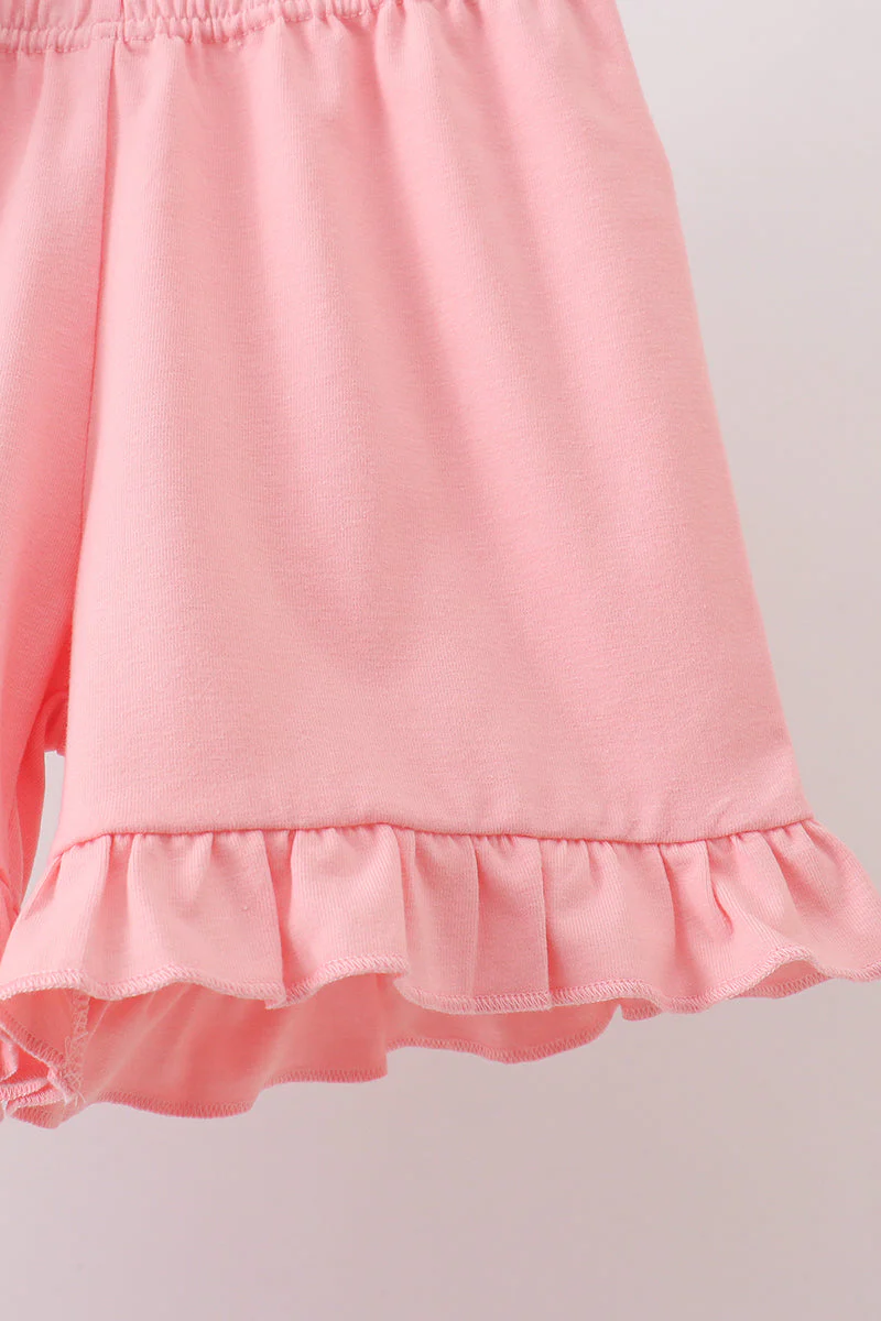 Pink Floral Smocked Set - Image 3