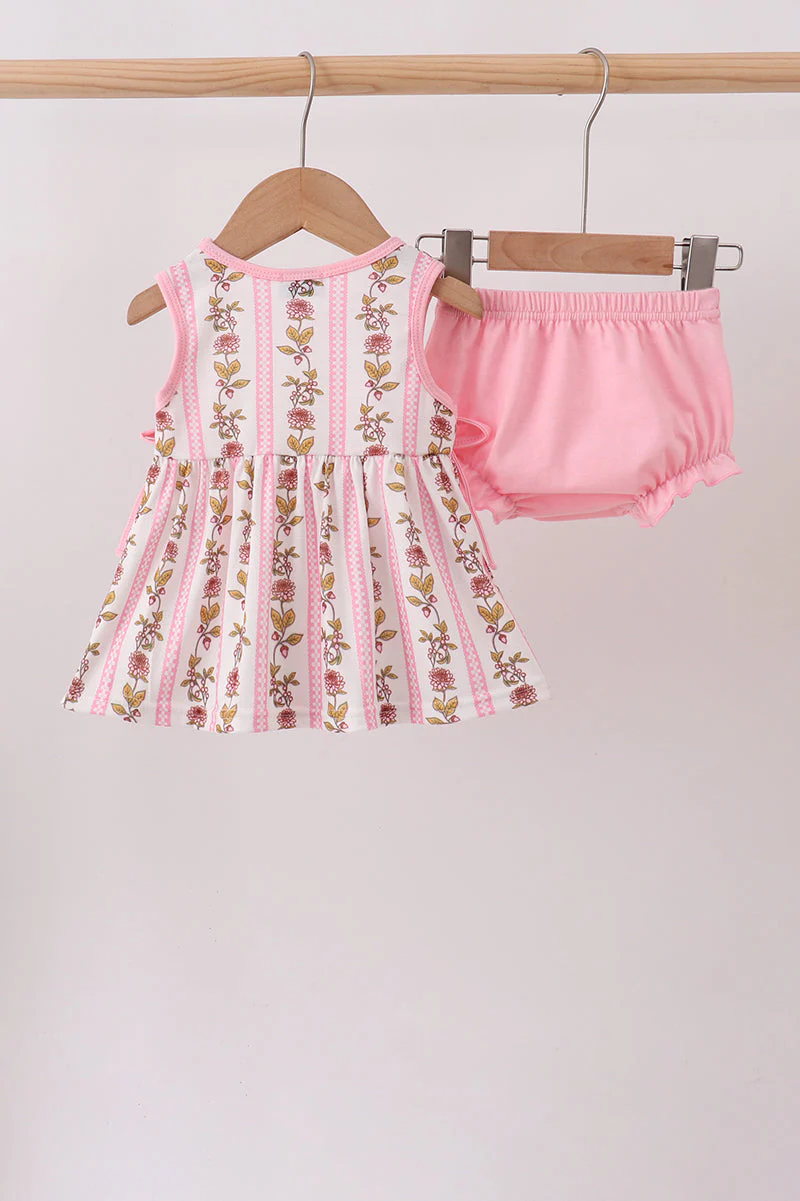 Pink Garden Ruffle Bloomer Set - Image 6