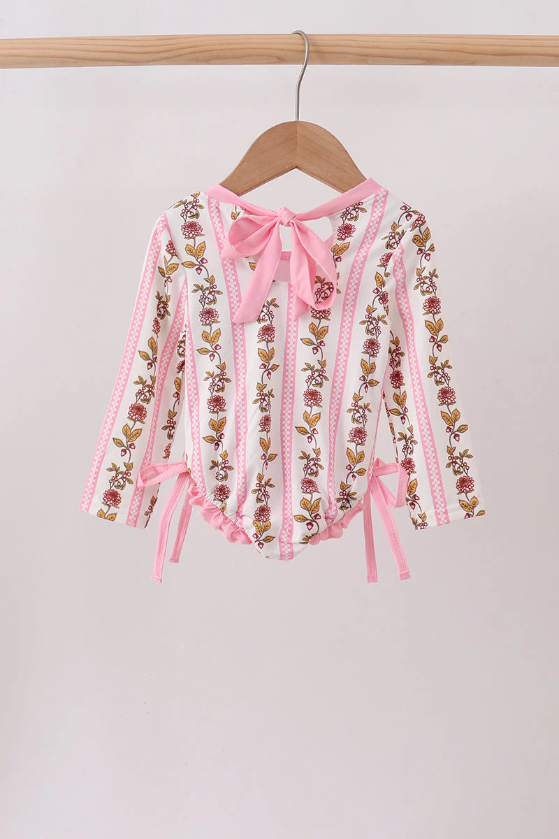 Pink Garden Ruffle Rashguard - Image 3