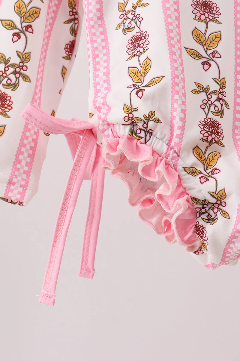 Pink Garden Ruffle Rashguard - Image 4