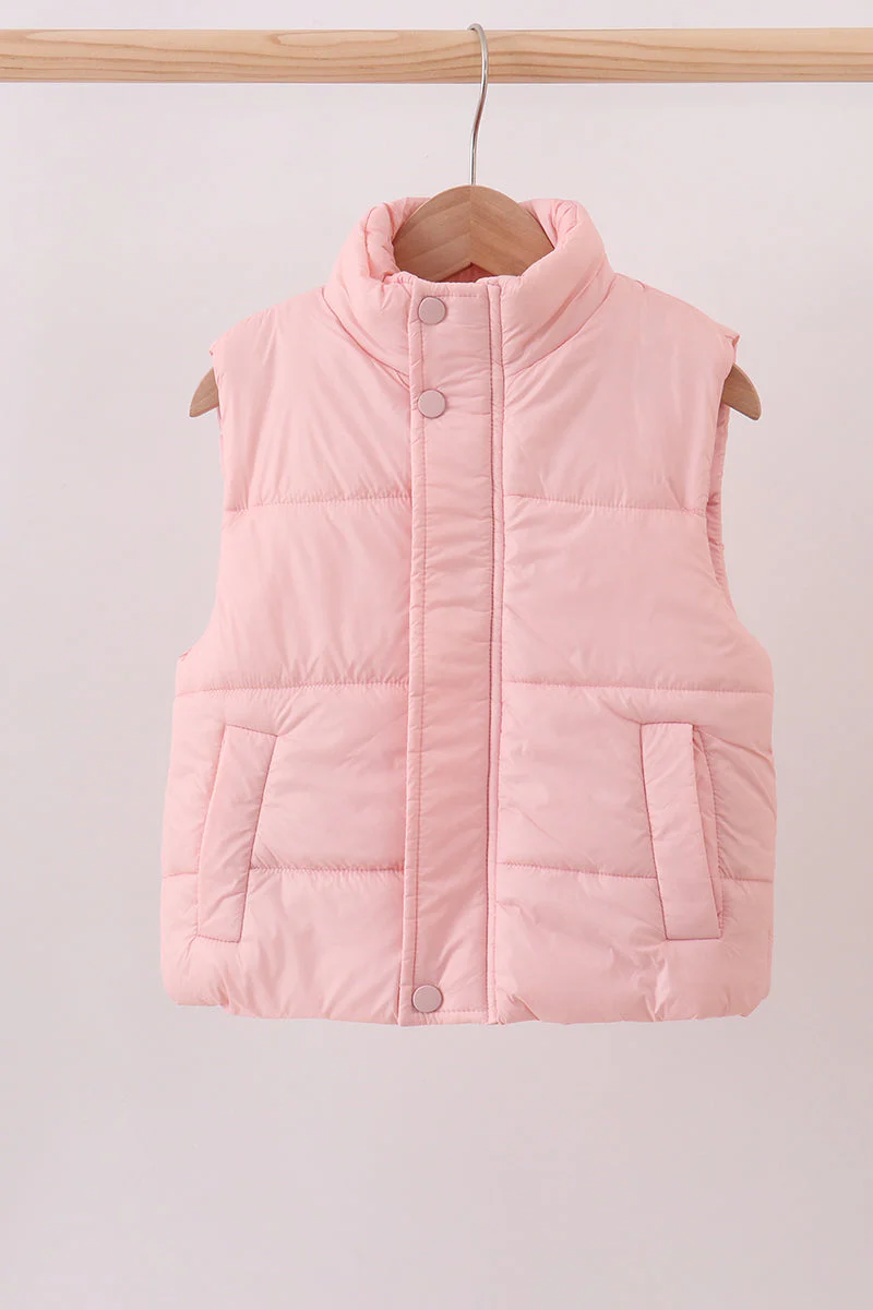 Pink mom&me puffer vest - Image 2