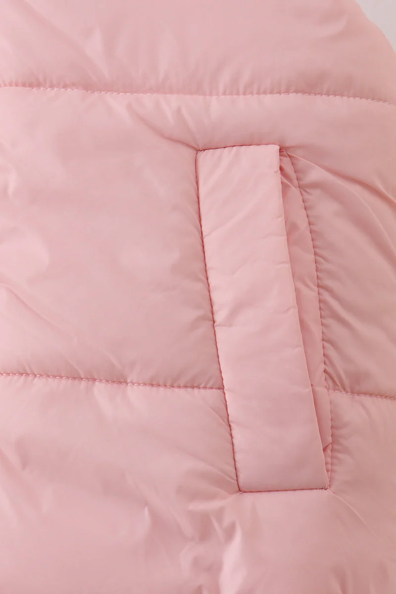 Pink mom&me puffer vest - Image 4