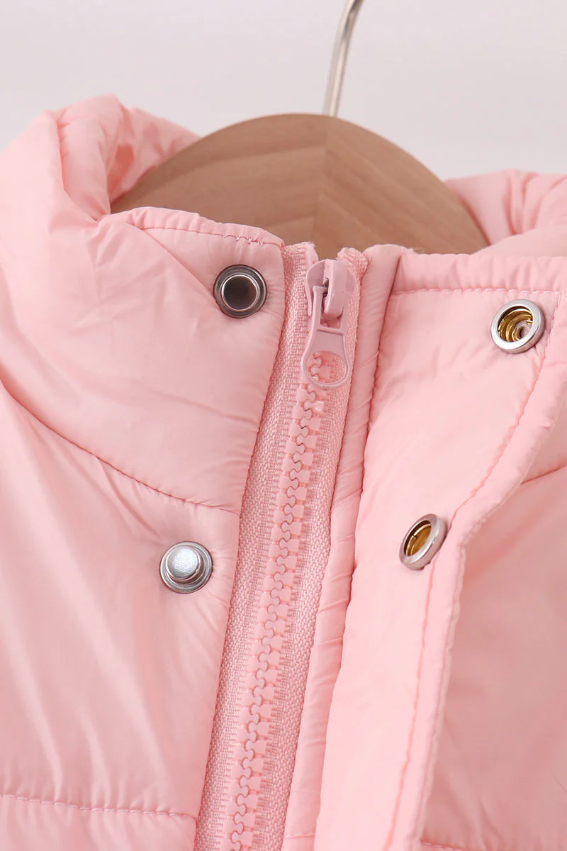 Pink mom&me puffer vest - Image 6