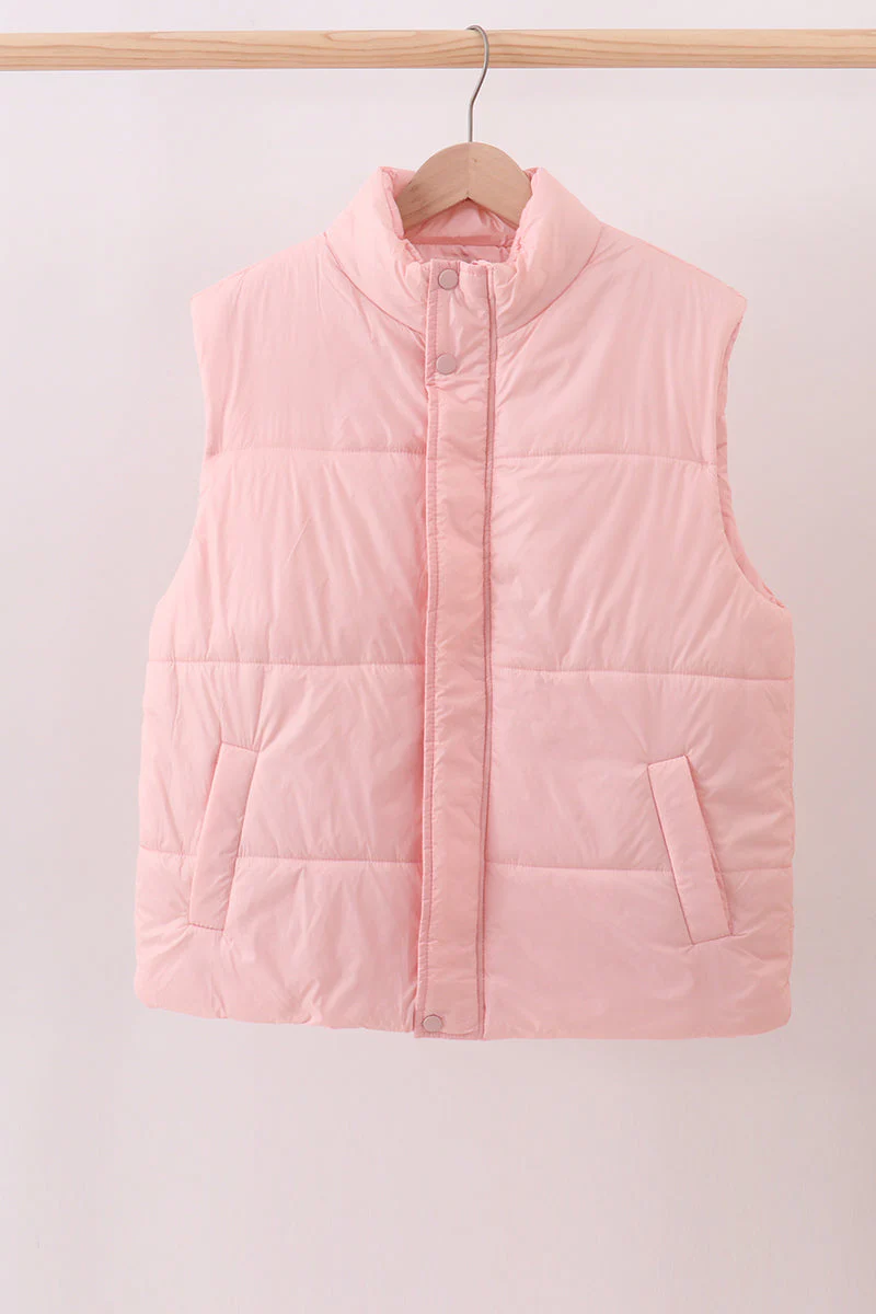 Pink mom&me puffer vest - Image 8