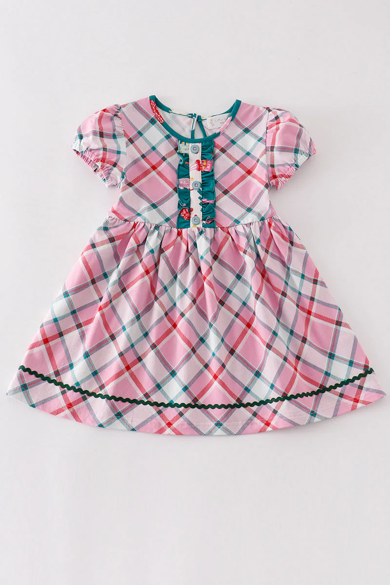 Platinum Pink plaid dress