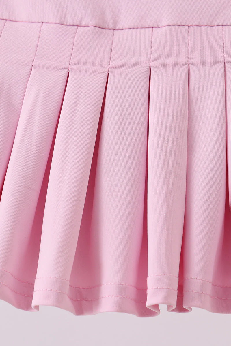 Pink pleated skort - Image 3