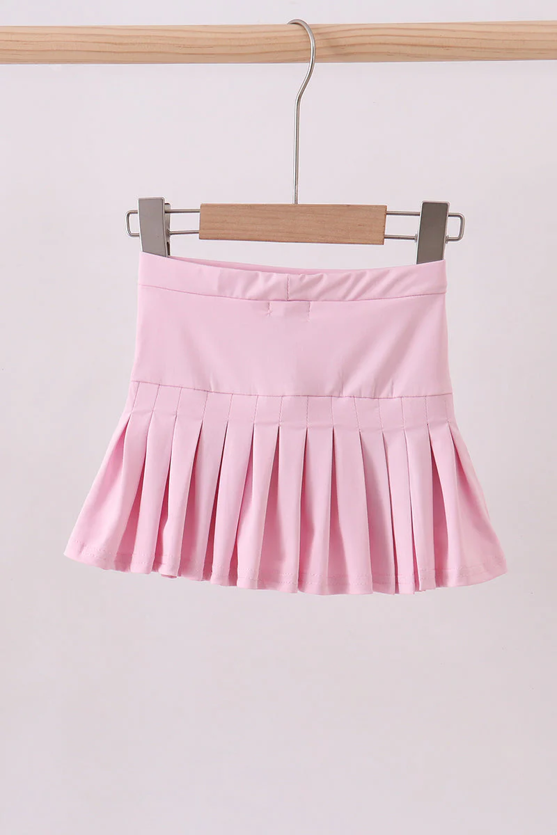 Pink pleated skort - Image 5