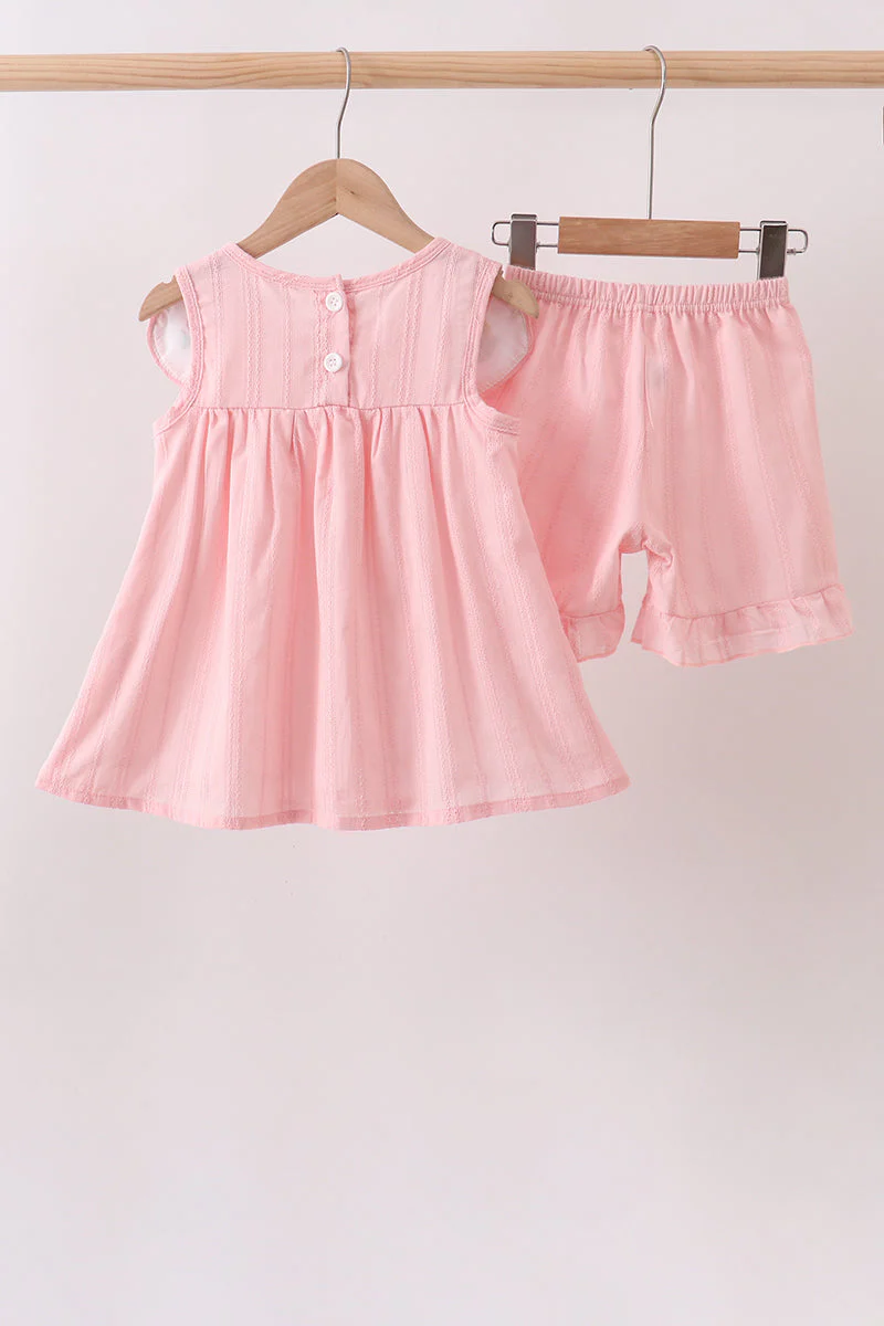 Pink Princess Embroidered Jacquard Set - Image 7