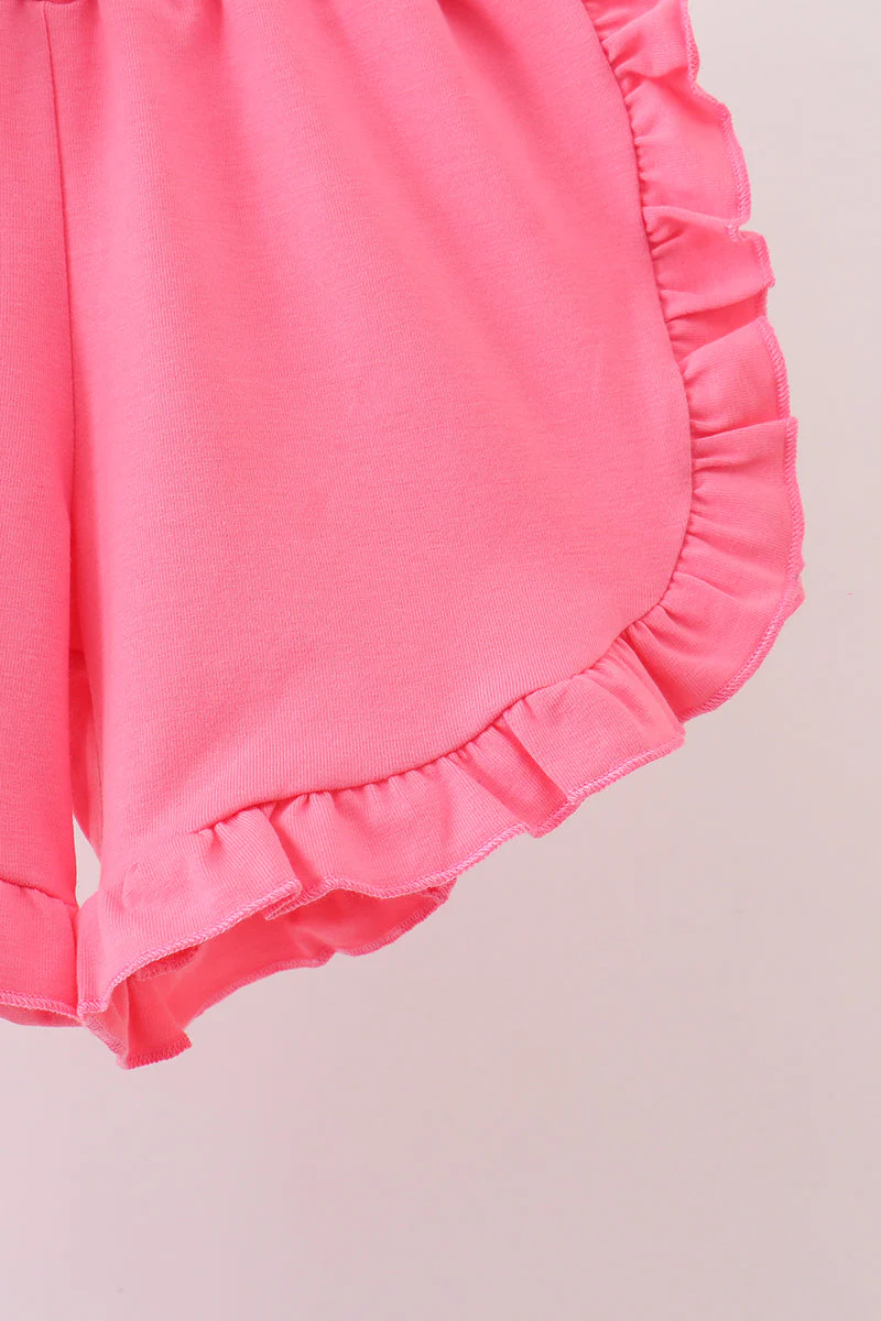 Pink Puppy Applique Ruffle Set - Image 3