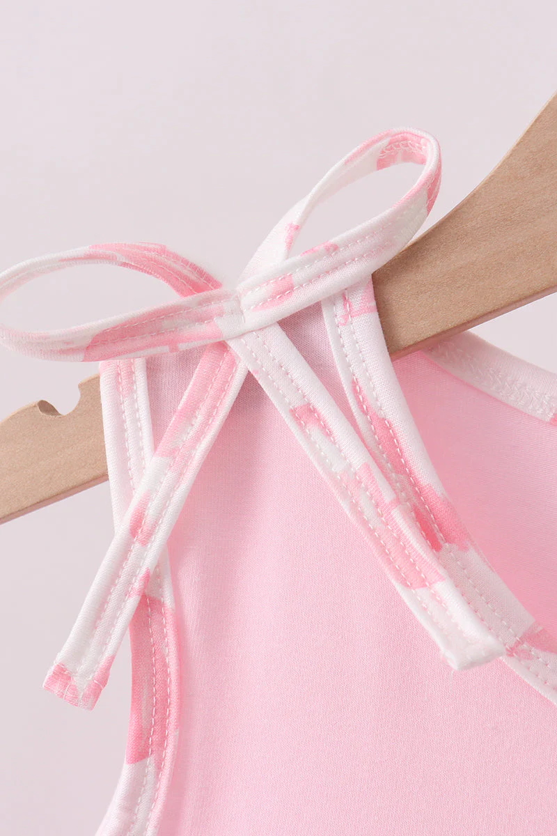 Pink Sailboat Embroidered Set - Image 3