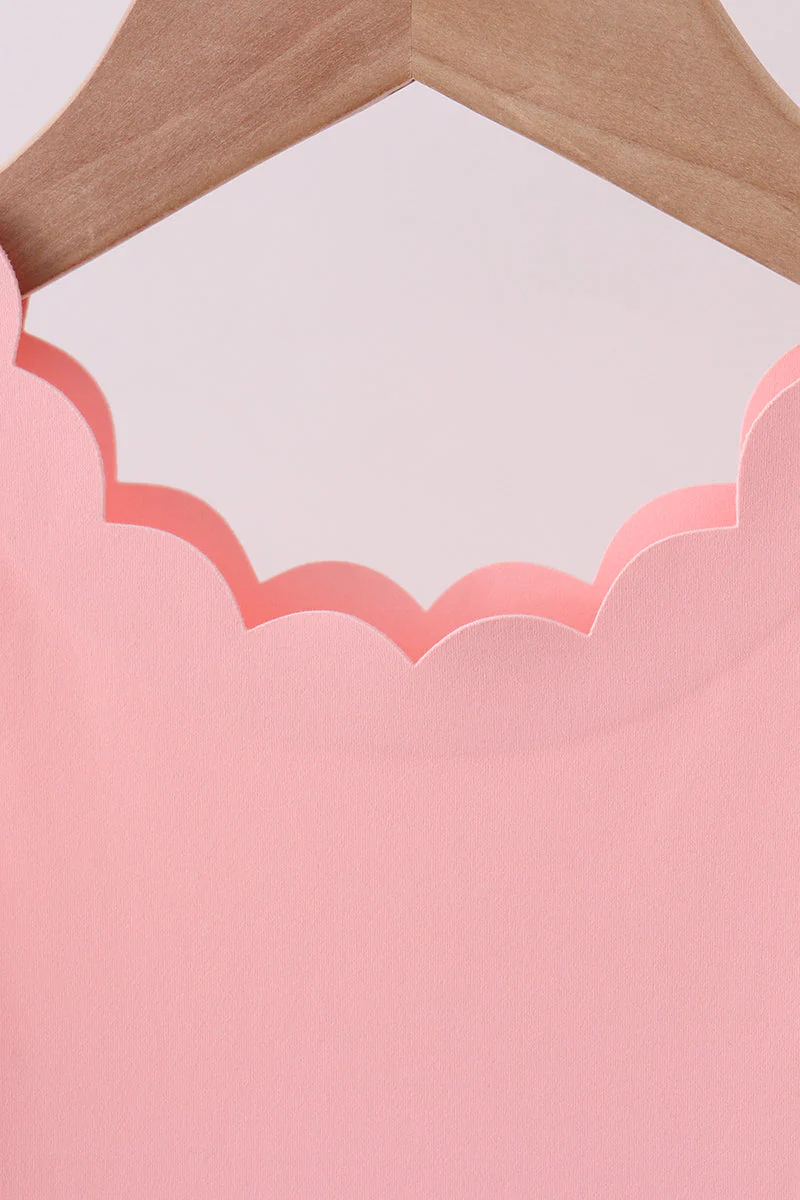 Pink scalloped active mom&me dress - Image 3